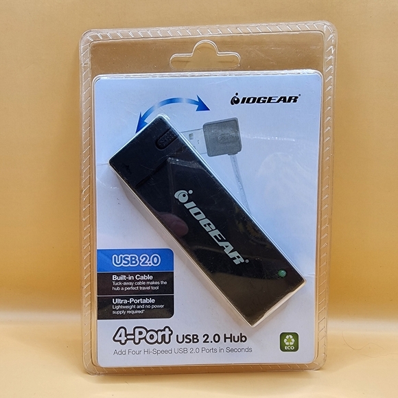 IOGEAR 4-Port Hi-Speed USB 2.0 Hub GUH285W6 - Picture 1 of 3